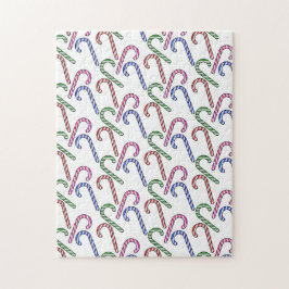 Glitter Candy cane Mönster Pussel