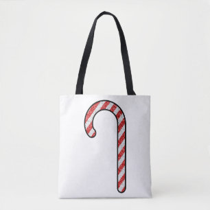 Glitter Candy cane Tygkasse