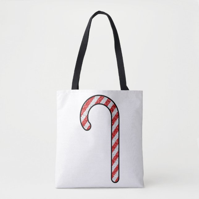 Glitter Candy cane Tygkasse (Framsida)