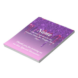Glitter Candy Pub Wrapper Party favors Anteckningsblock