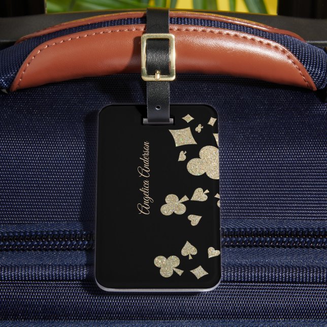 Glitter Casino Affärskort Bagagebricka (Framsida Insitu 2)