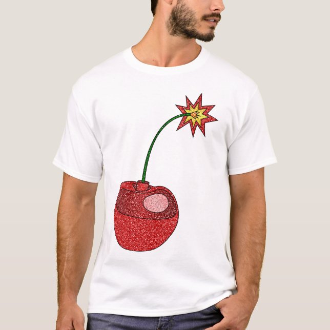 Glitter Cherry Bomb T Shirt (Framsida)