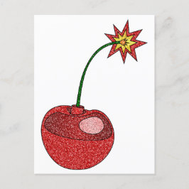 Glitter Cherry Bomb Vykort