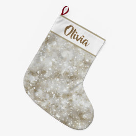 Glitter Christmas Stocking | Personalized Name Stor Julstrumpa