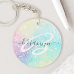 Glitter Colorful Glamous Söt Mönster<br><div class="desc">Aestesisk söt chic med glitter-bakgrund i vackert pastel färg,  som du kan anpassa med ditt anpassningsbar monogram och/eller namn.</div>