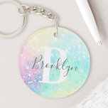 Glitter Colorful Glamous Söt Mönster<br><div class="desc">Aestesisk söt chic med glitter-bakgrund i vackert pastel färg,  som du kan anpassa med ditt anpassningsbar monogram och/eller namn.</div>
