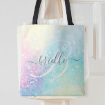 Glitter Colorful Glamous Söt Mönster Tygkasse<br><div class="desc">Aestesisk söt chic med glitter-bakgrund i vackert pastel färg,  som du kan anpassa med ditt anpassningsbar monogram och/eller namn.</div>