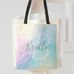 Glitter Colorful Glamous Söt Mönster Tygkasse<br><div class="desc">Aestesisk söt chic med glitter-bakgrund i vackert pastel färg,  som du kan anpassa med ditt anpassningsbar monogram och/eller namn.</div>