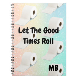 Glitter Colorful Roligt Bra Times Toilet Roll Anteckningsbok