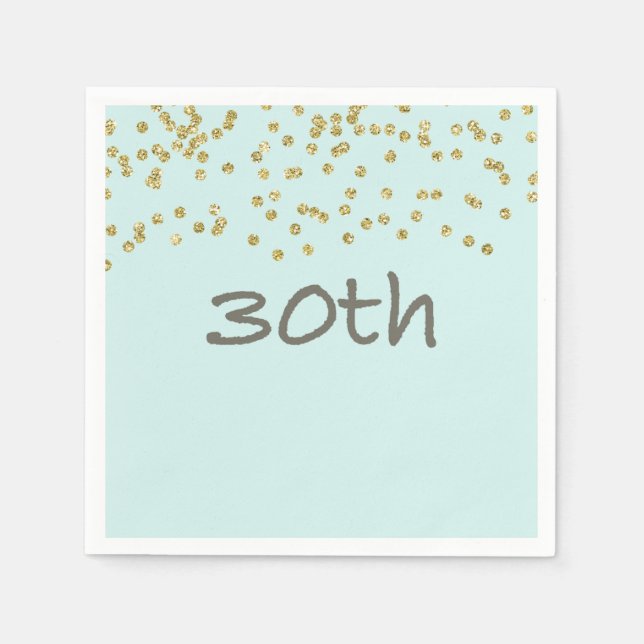 Glitter Confetti 30:e Pappersservett (Framsidan)