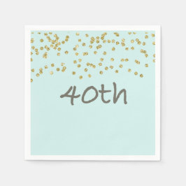 Glitter Confetti 40:e Pappersservett