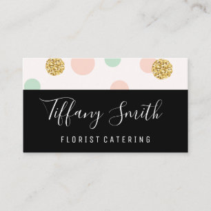 Glitter Confetti Polka Dot Visitkort