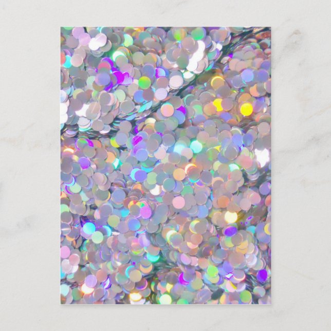 Glitter Confetti Sparkles Vykort (Framsida)