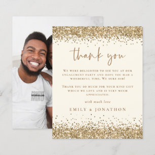 Glitter Cream Photo Förlovning (Guld) - budget - t