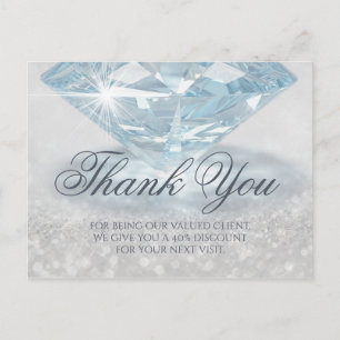 Glitter Diamond Gemstone Jewelry Designer (ung. Vykort