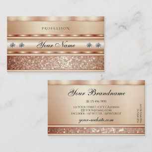 Glitter Diamonds Elegant för lyxurydiamRo Gnistra Visitkort