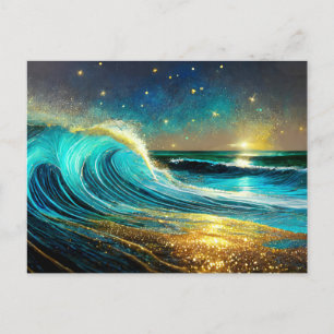 Glitter Divergent Ocean Vinkarare Vykort