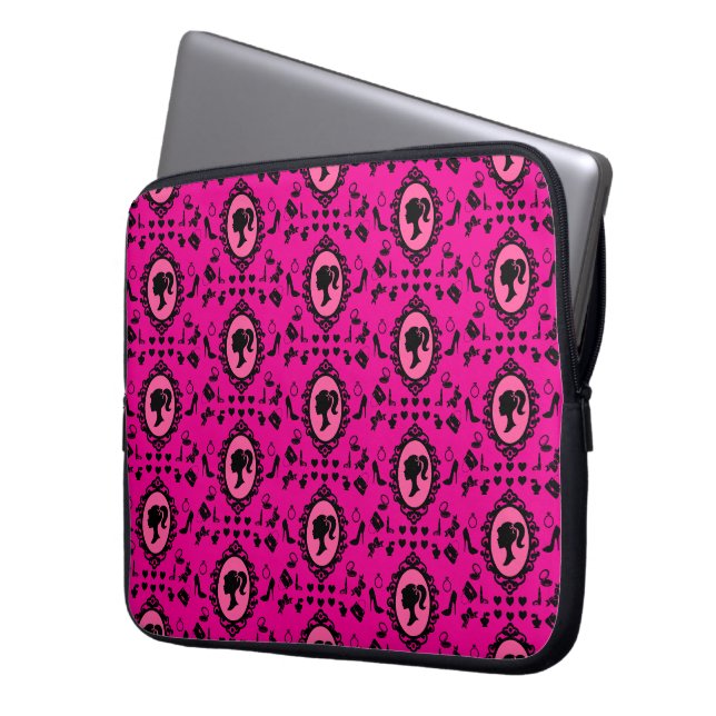 Glitter Doll Födelsedag Rosa Glam Mode  Laptop Fodral (Framsidan Vänster)