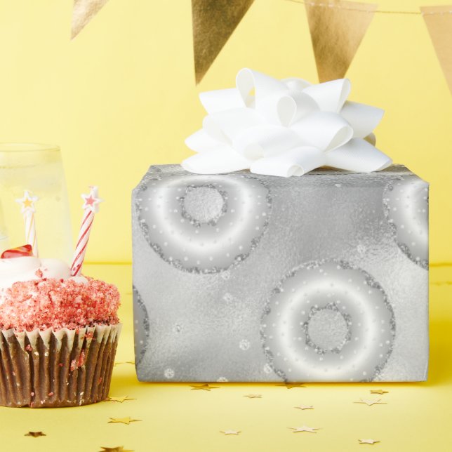 Glitter Donut Confetti Mönster Presentpapper (Födelsedagsfest)