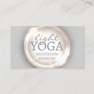 Glitter Dot för Ljusa Yoga-minnen Visitkort