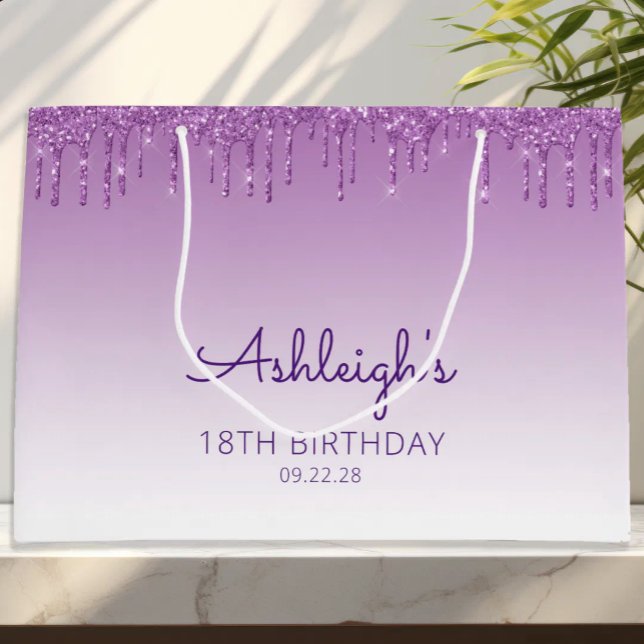 Glitter Drip 18-årsdag Lila (Skapare uppladdad)