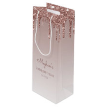 Glitter Drip 30-årsfirande Rose Gold
