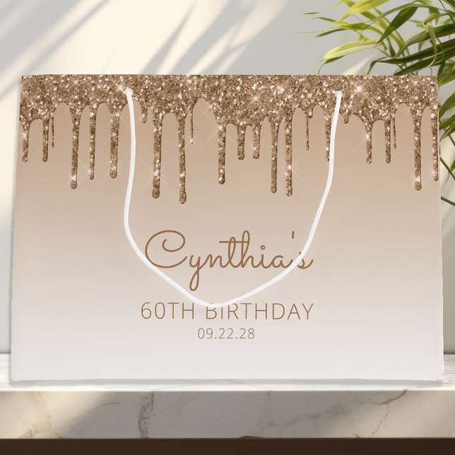 Glitter Drip 60-årsdag Guld (Skapare uppladdad)