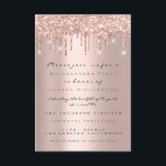 Glitter Drips Ro Möhippa Sweet 16th Quinceanera Inbjudningar<br><div class="desc">lyxhändelse för florenceK-elegant</div>