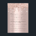 Glitter Drips Ro Möhippa Sweet 16th Quinceanera Inbjudningar<br><div class="desc">lyxhändelse för florenceK-elegant</div>