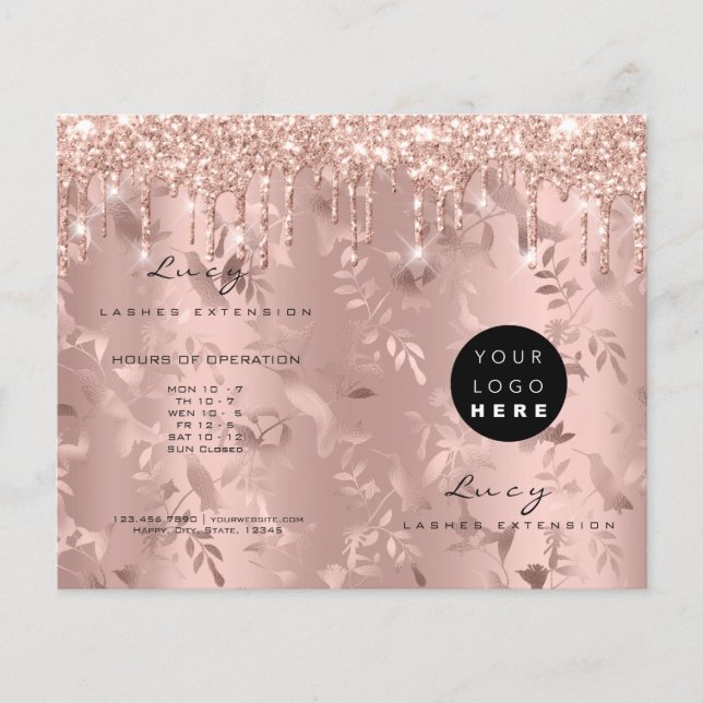 Glitter driver Makeup-prisinformation Ro Flyer (Framsidan)
