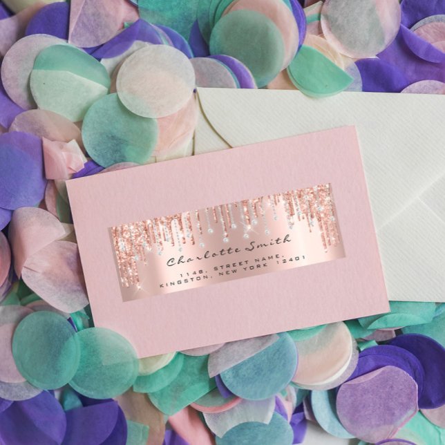 Glitter driver Ro Diamond-Returetiketter Returadress Etikett (Skapare uppladdad)