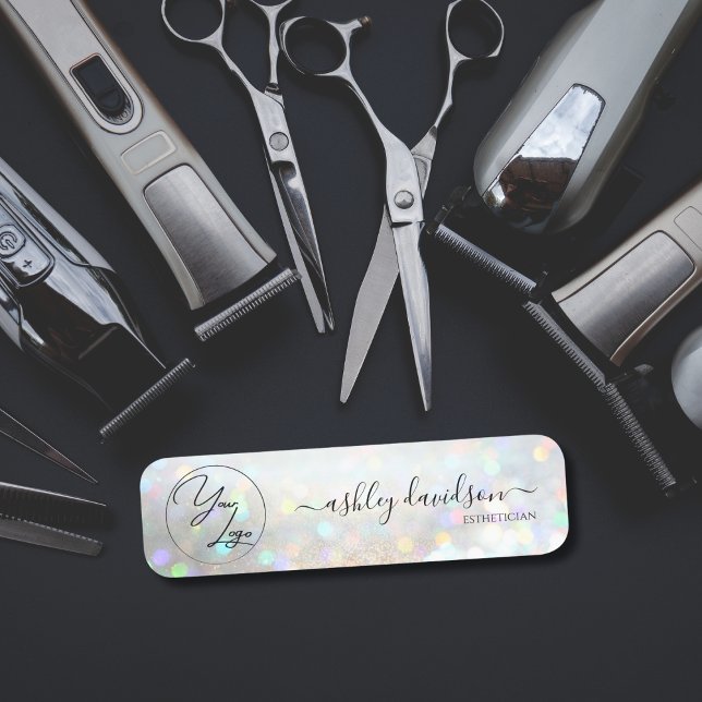 Glitter Dust Glam Business Logotyp Namn bricka Namnbricka (Skapare uppladdad)