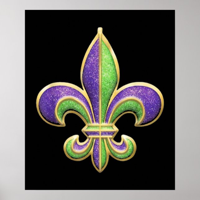 Glitter Effect Mardi Gras 2022 Poster (Framsidan)