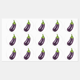 Glitter Eggplant Klistermärke