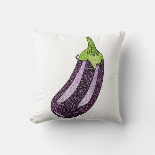 Glitter Eggplant Kudde