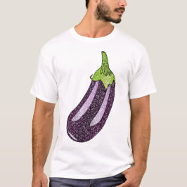 Glitter Eggplant T Shirt