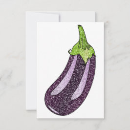 Glitter Eggplant Tack Kort