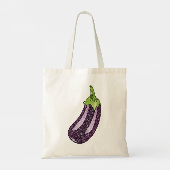 Glitter Eggplant Tygkasse (Baksida)