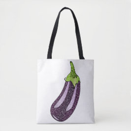Glitter Eggplant Tygkasse