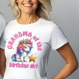 Glitter enhörning magiska flickor ålder födelsedag t shirt