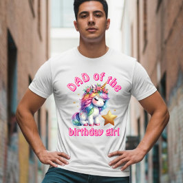 Glitter enhörning magiska flickor ålder födelsedag t shirt