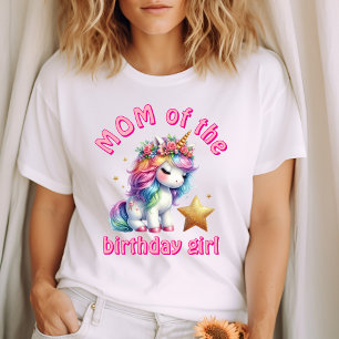 Glitter enhörning magiska flickor ålder födelsedag t shirt