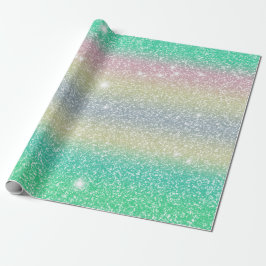 Glitter Enhörning Textur Presentpapper