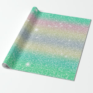 Glitter Enhörning Textur  Presentpapper