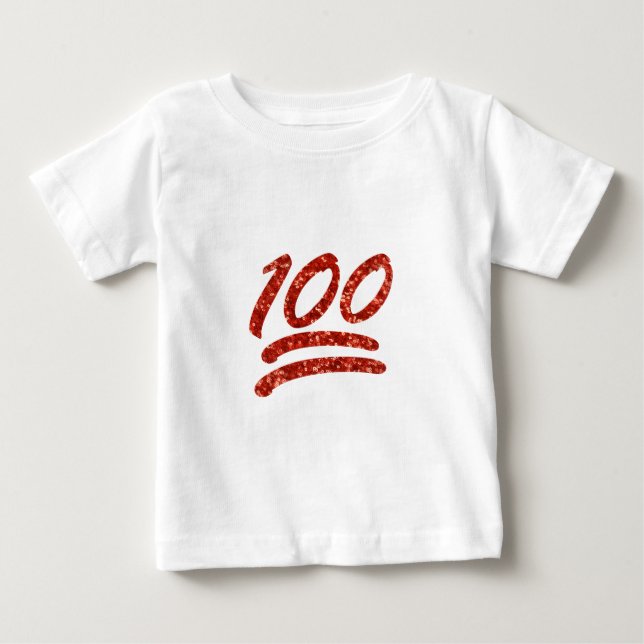glitter etthundra emoji tee (Framsida)