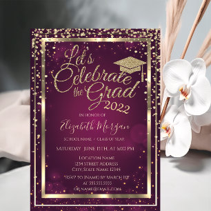 Glitter Examen Lock Glitter Diamanter Stjärnor Exa Inbjudningar