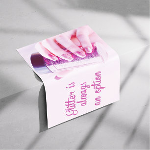 Glitter får dig att skina, nagelsalondekaler poster