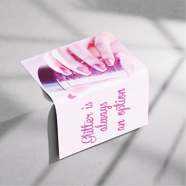 Glitter får dig att skina, nagelsalondekaler poster (Skapare uppladdad)