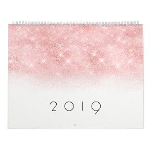 Glitter Färg under 2019 Kalender