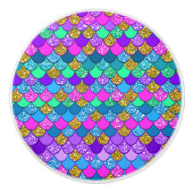 Glitter Färgglada Flerfärgade Sirenskvamar